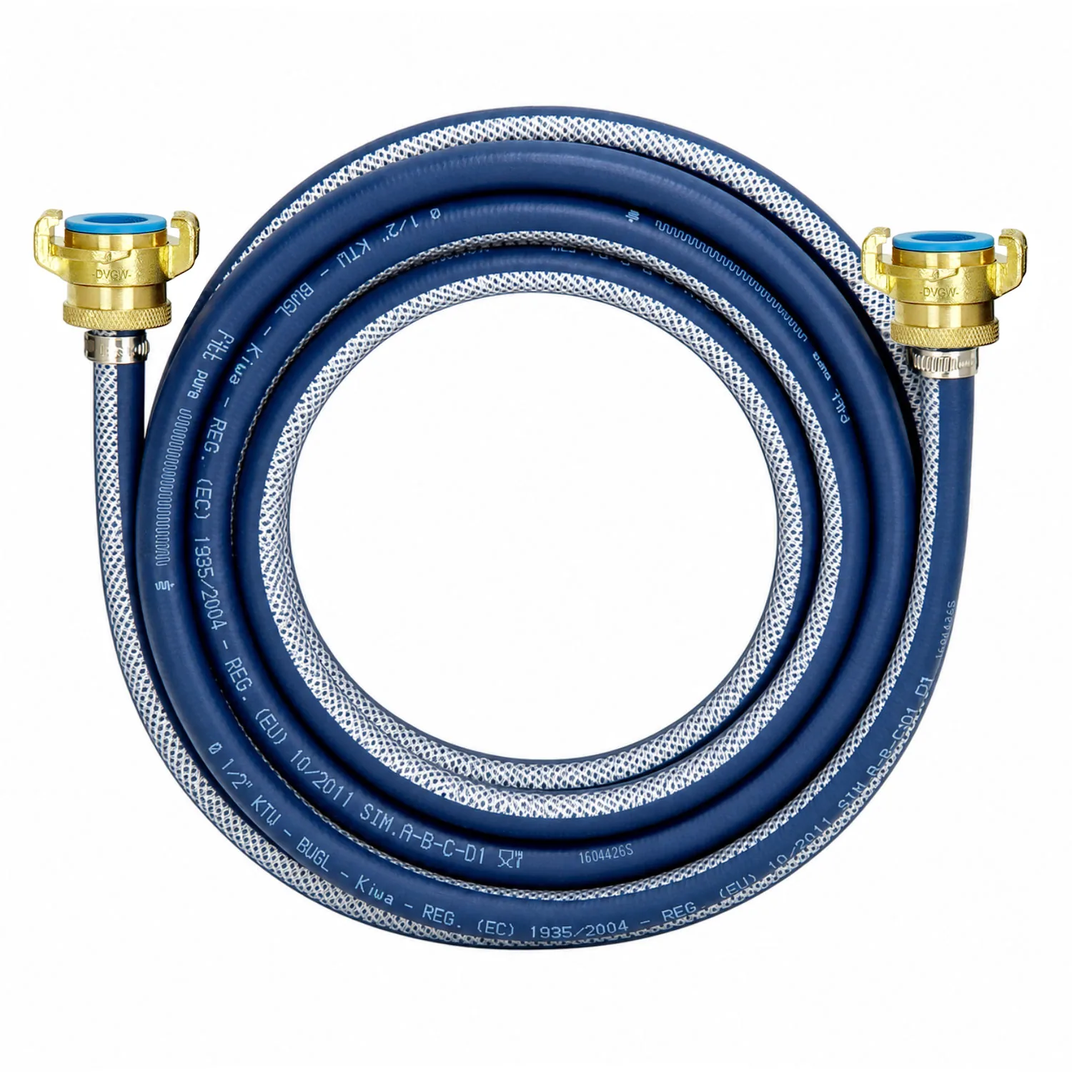 Trinkwasserschlauch FITT PURE mit GEKA plus Trinkwasser Kupplungen SHK | 13 mm, 1/2 Zoll, 25 Meter