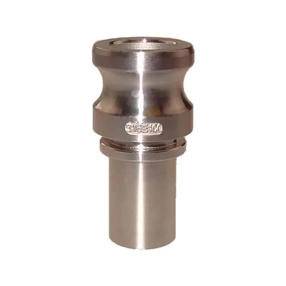 Kamlock Kupplung Typ EC Vaterteil mit Schlauchtülle, Edelstahl