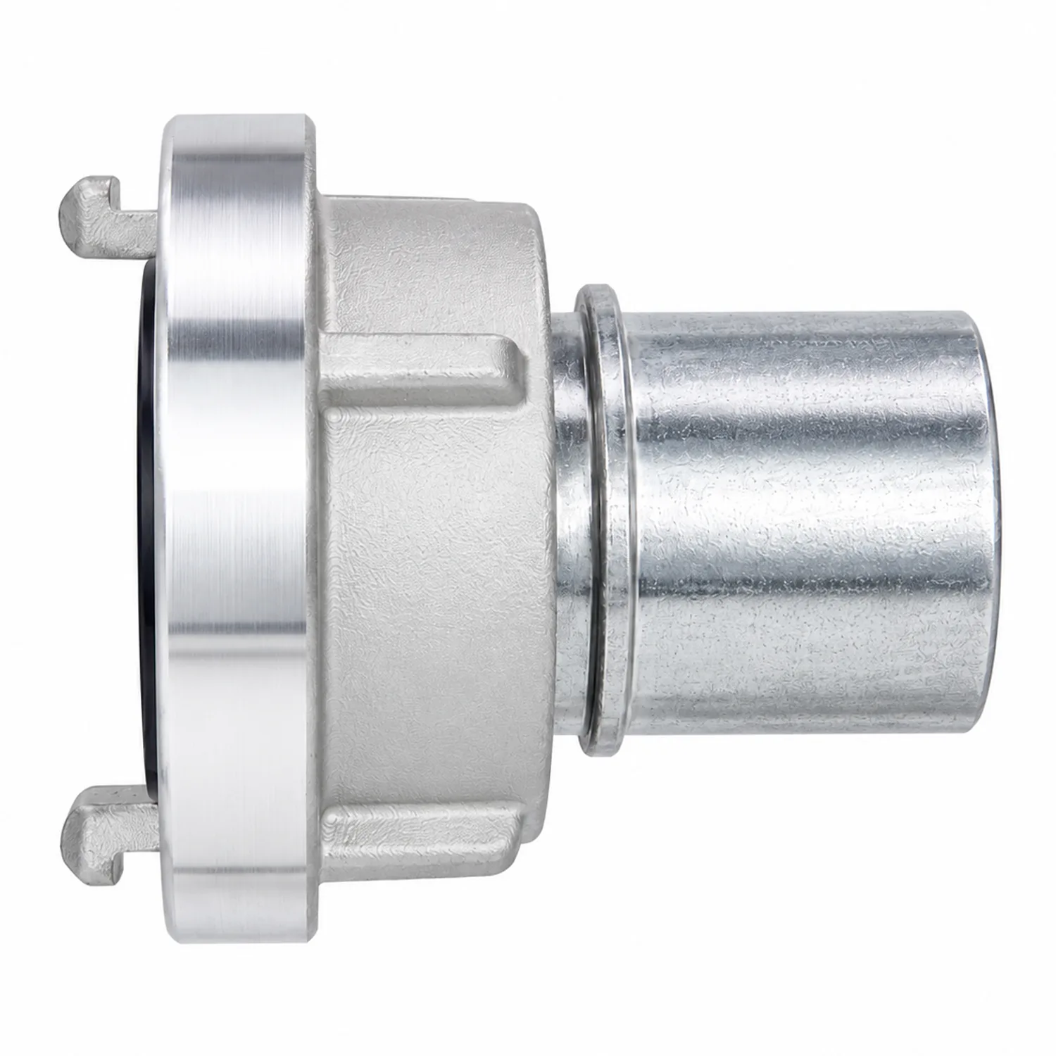 Storz-Kupplung mit glatter Schlauchtülle und Bund, Aluminium gegossen