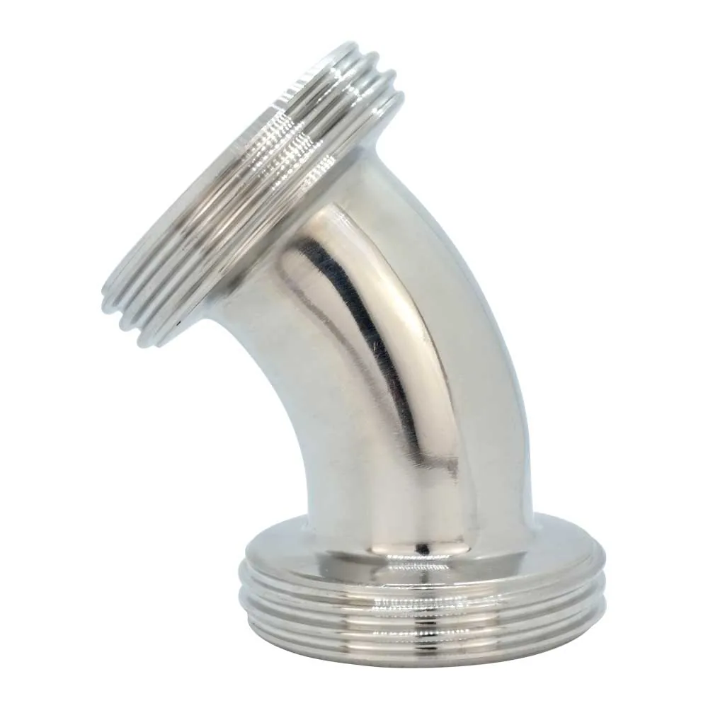 Milchrohrverschraubung Bogen 45° beidseitig mit Außengewinde