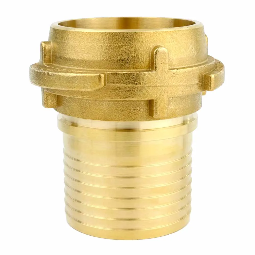 Tankwagenkupplung Typ VK 80 mit gerillter Schlauchtülle, Messing | DN 80, 76 mm