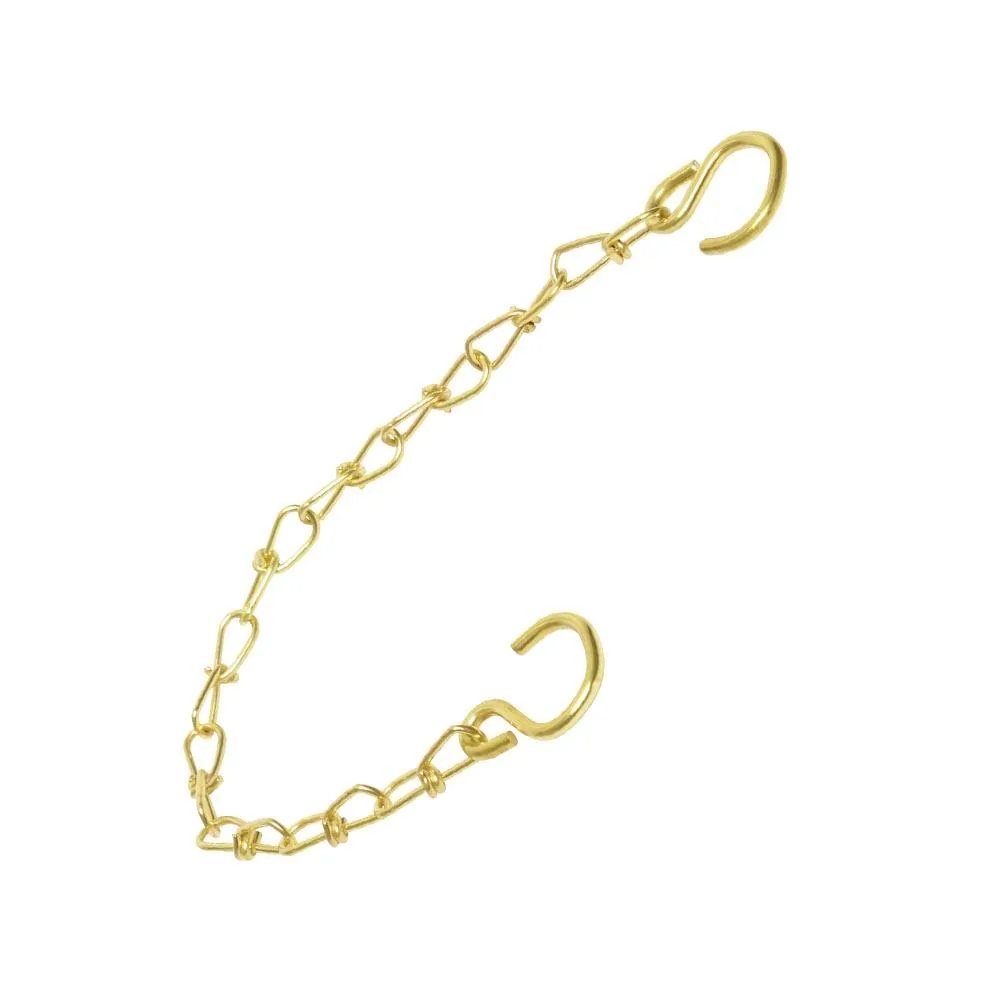 Kette mit S-Haken, Messing