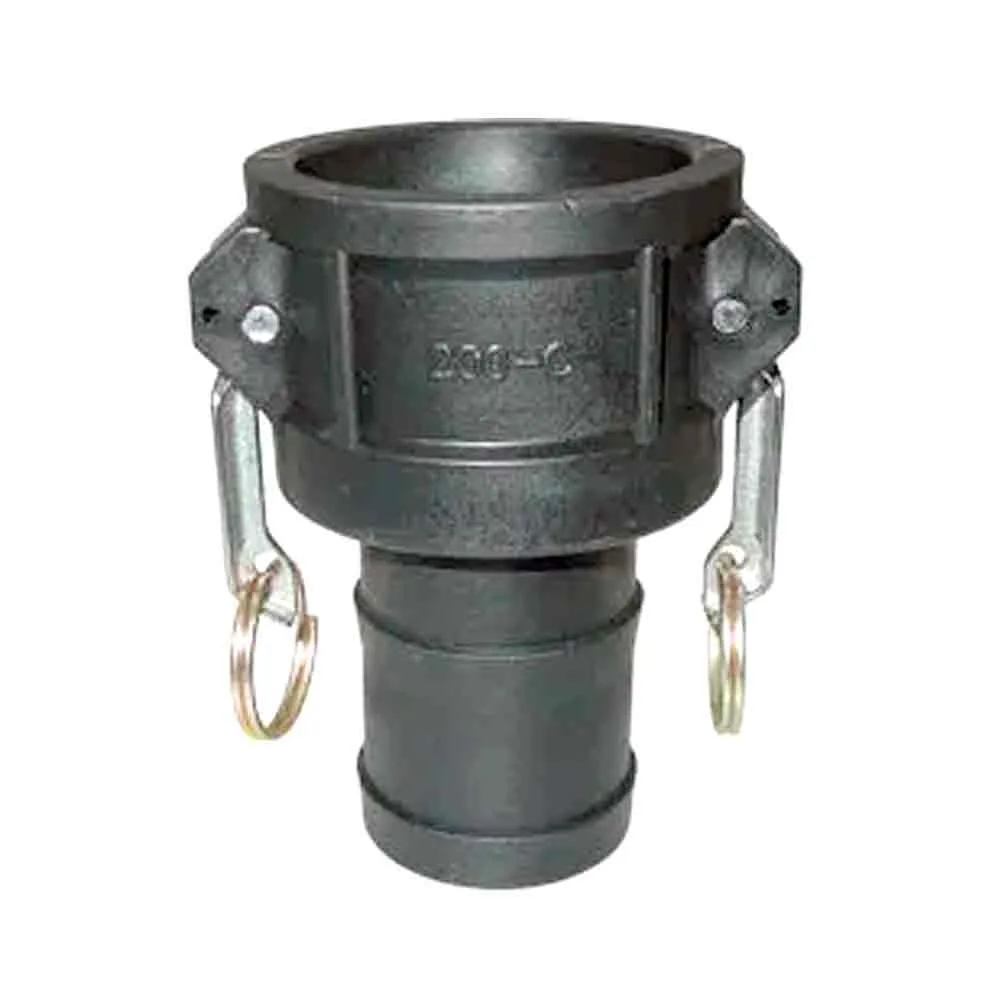 Kamlock Kupplung Typ C Mutterteil mit Schlauchtülle, Kunststoff (PP)