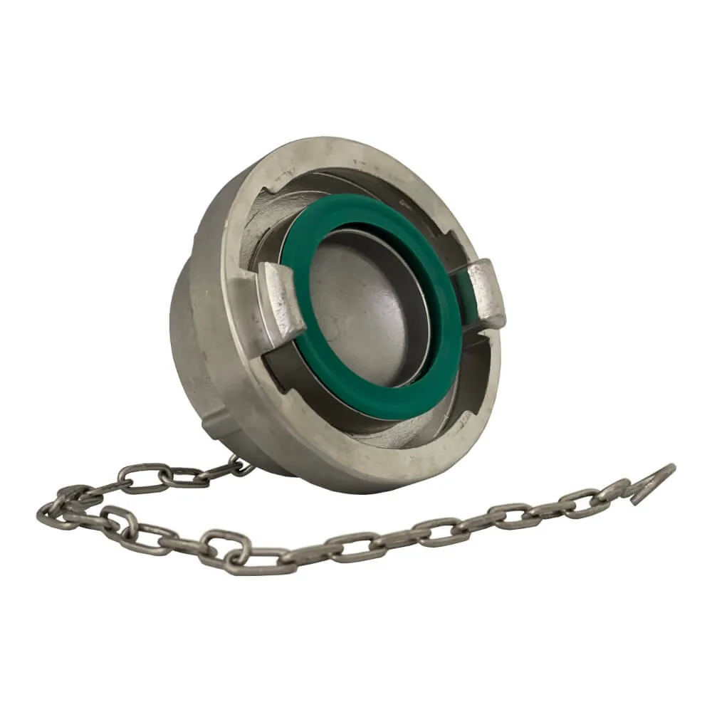 Storz Blindkupplung mit Kette, Edelstahl gegossen