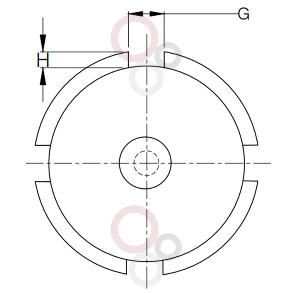 DIN 11851 milchrohr-kappe technische Zeichnung 2