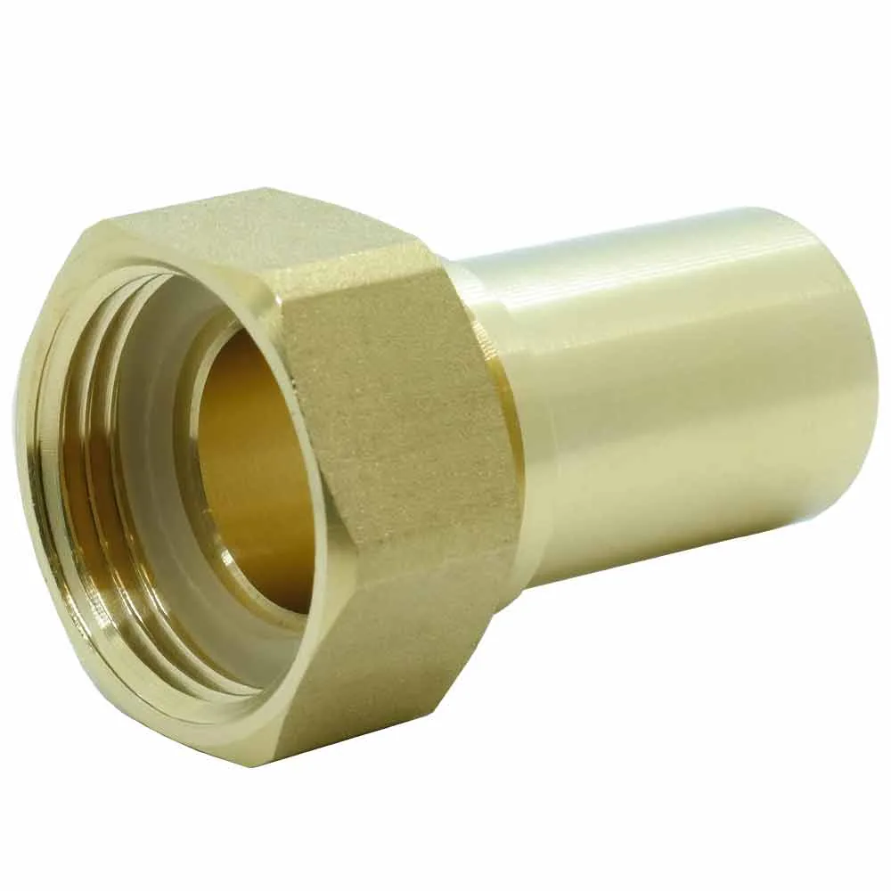 Schalenverschraubung - Schlauchtülle glatt mit Innengewinde, Messing