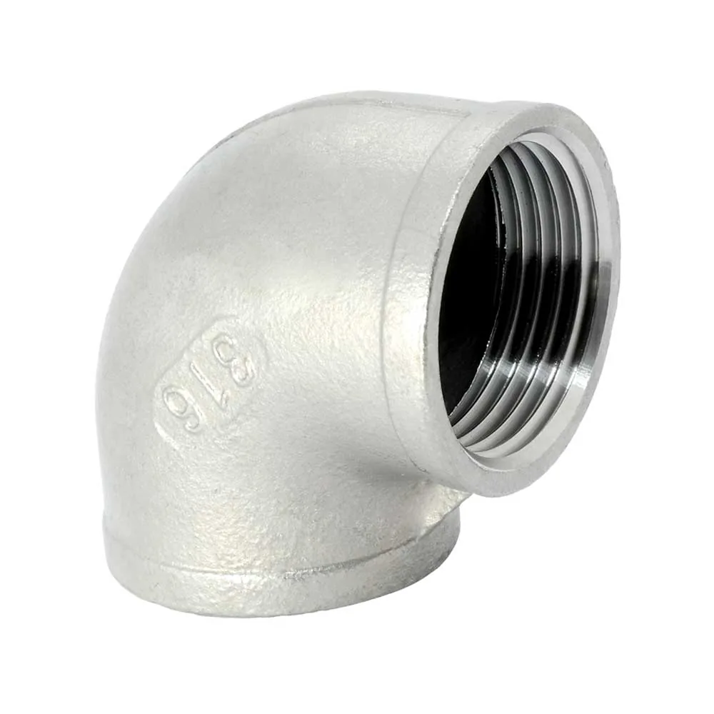 Winkel 90° Nr. 90 mit Innengewinde, Edelstahl