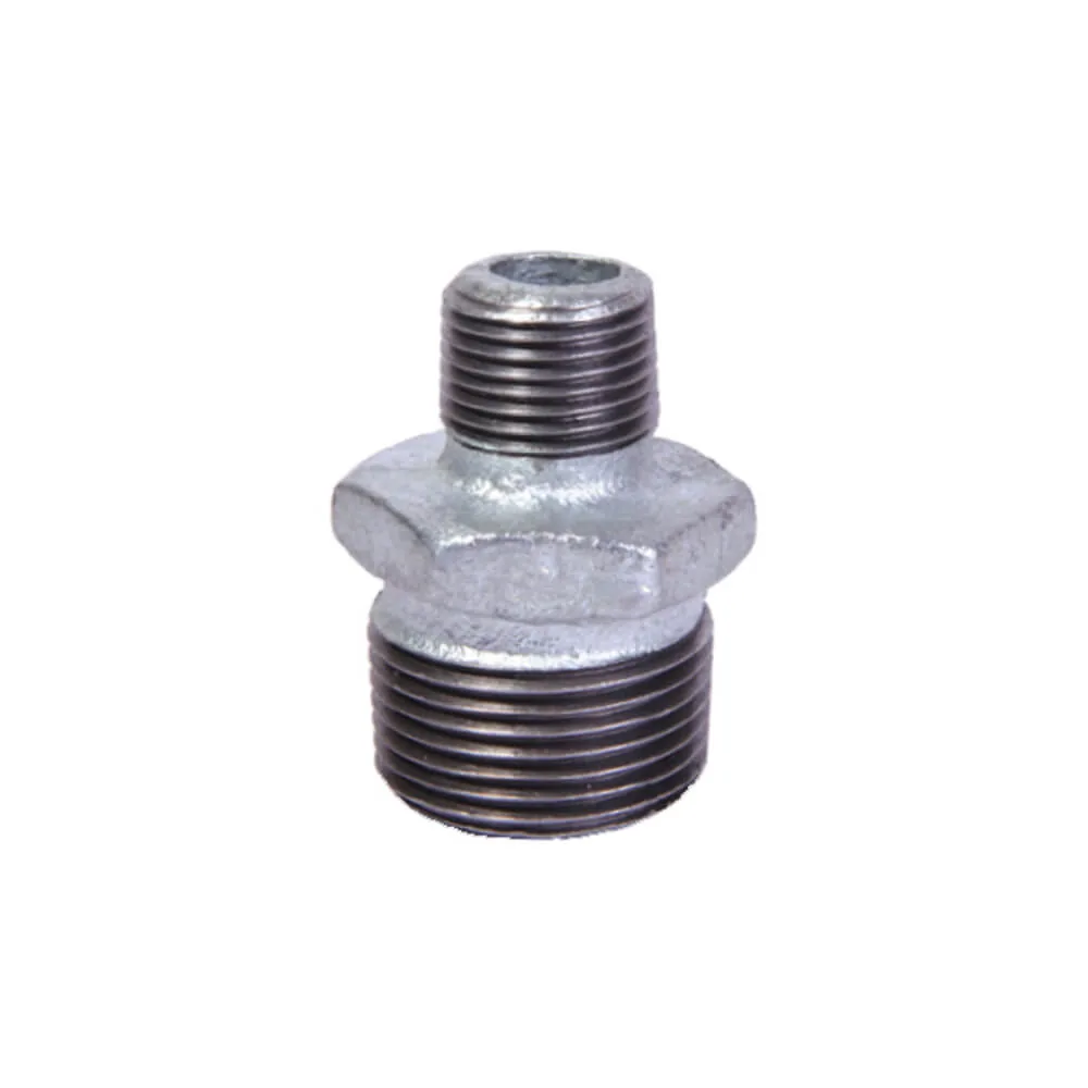 Reduziernippel Nr. 245 N8 mit Außengewinde, Temperguss verzinkt