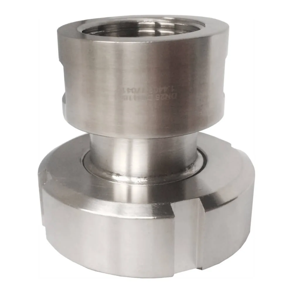 Milchrohrverschraubung Adapter Kegelstutzen mit Überwurfmutter auf BSPP Innengewinde