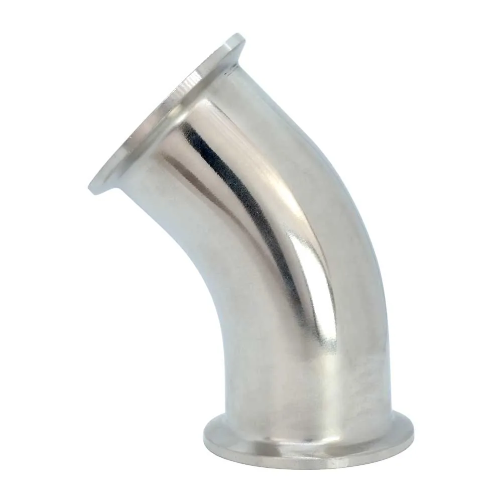 Clampbogen 45° beidseitig mit Clamp Kupplung