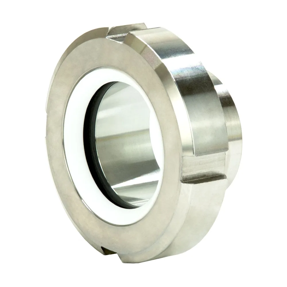 Milchrohrverschraubung Schraubschauglas Anschweißende nach DIN 11851