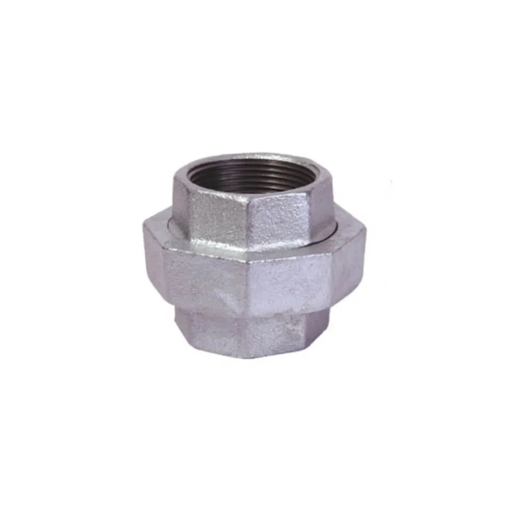 Verschraubung Nr. 330 U1 mit Innengewinde flachdichtend, Temperguss verzinkt