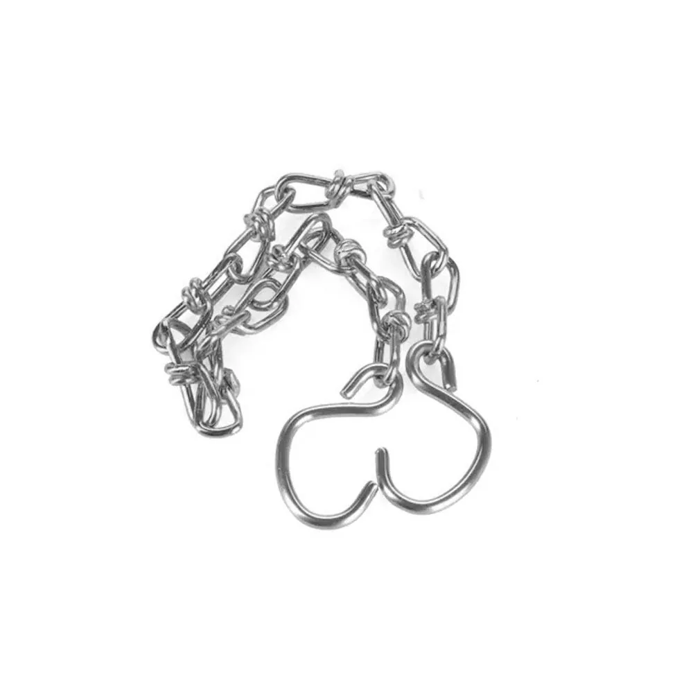 Kette mit S-Haken, Edelstahl