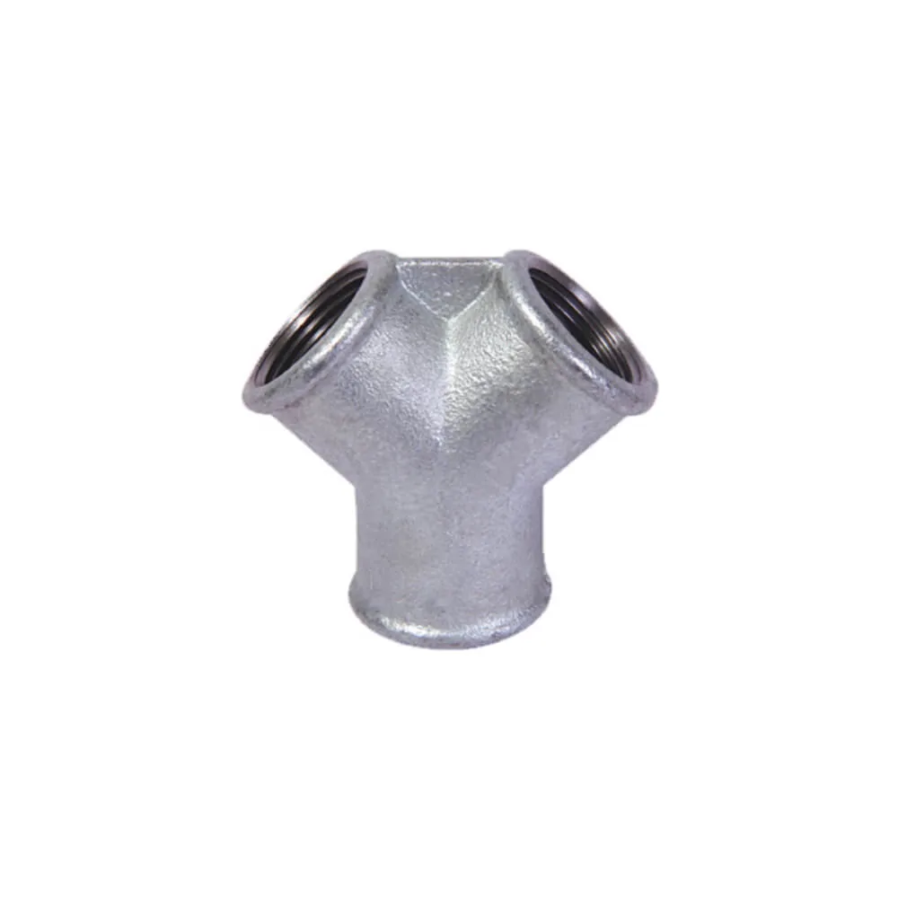 Y-Verteiler 45° Nr. 220 mit Innengewinde, Temperguss verzinkt