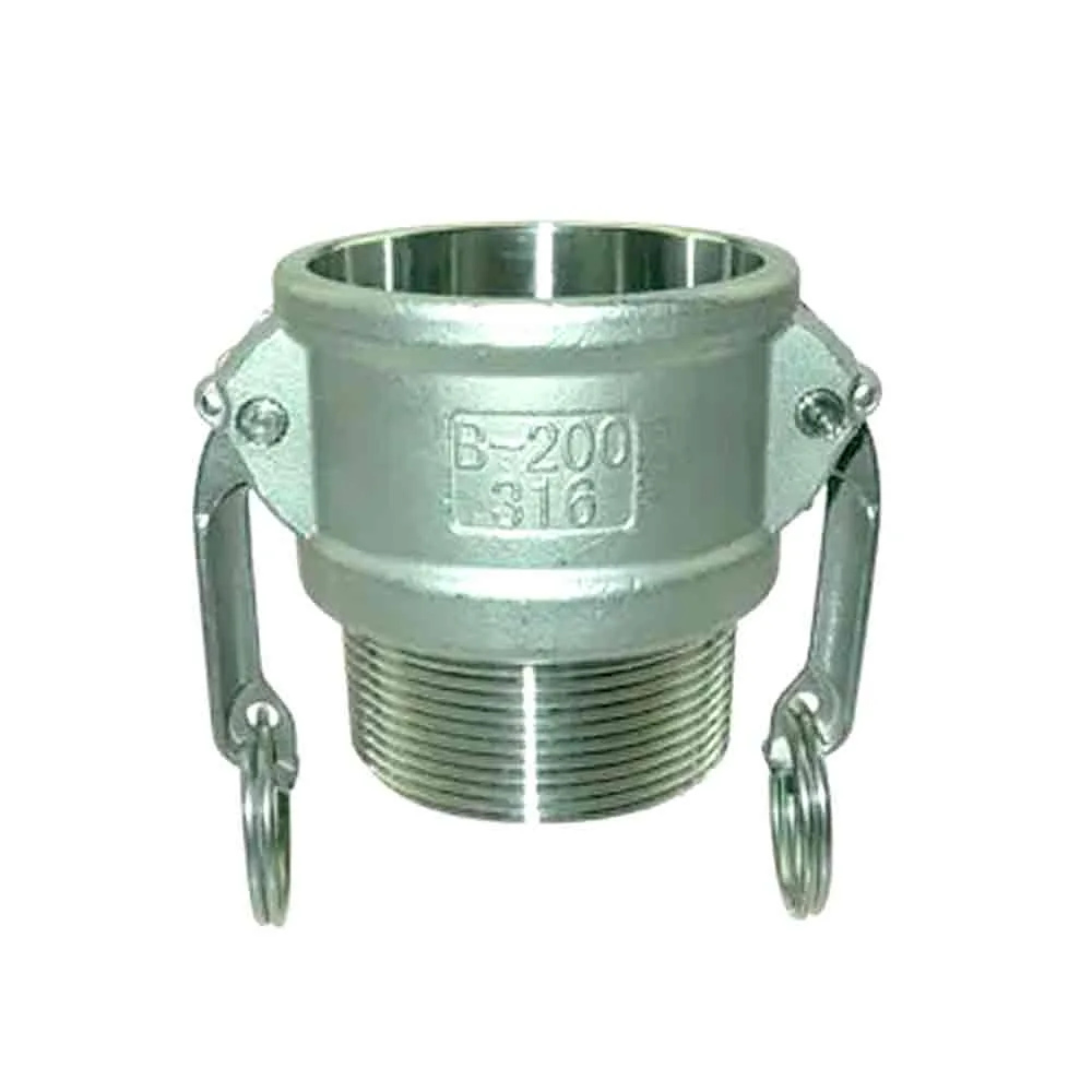 Kamlock Kupplung Typ B Mutterteil mit Außengewinde, Edelstahl