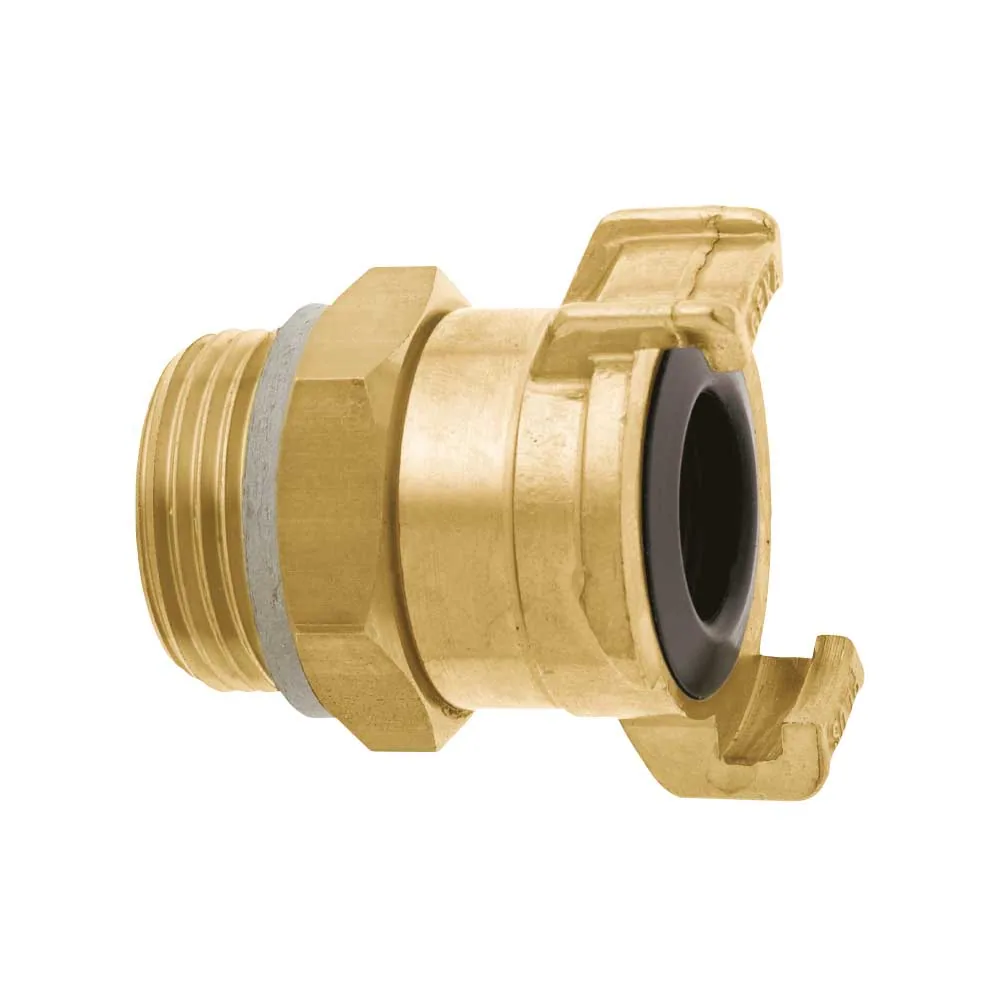 GEKA plus Kupplung mit Außengewinde 360° drehbar