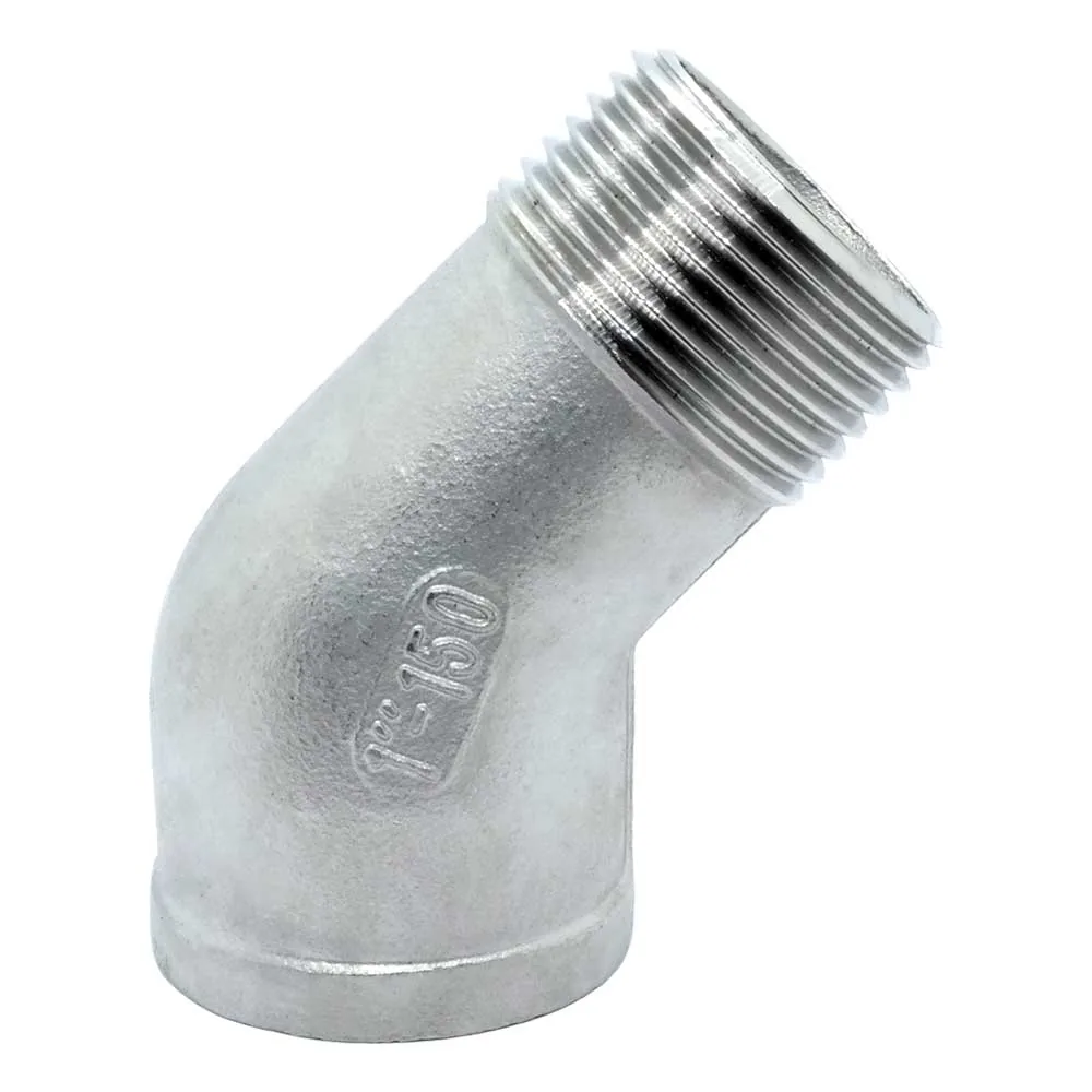 Winkel 45° Nr. 121 mit Innen- und Außengewinde, Edelstahl