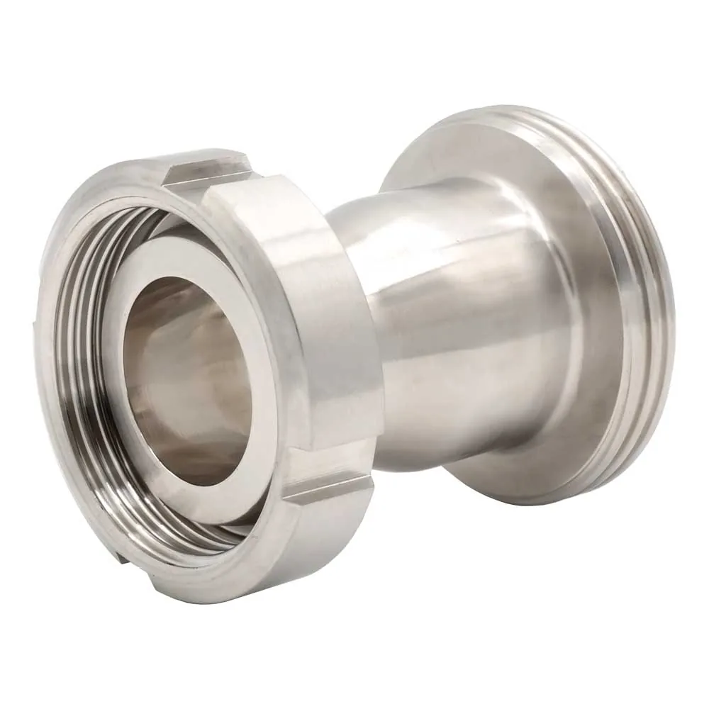 Milchrohrverschraubung Reduzierung Kegelstutzen mit Überwurfmutter auf Außengewinde