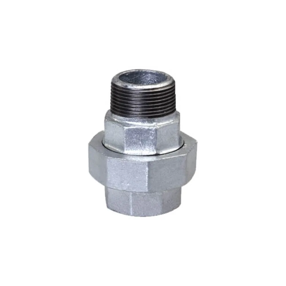 Verschraubung Nr. 341 U12 mit Innen- und Außengewinde konisch, Temperguss verzinkt