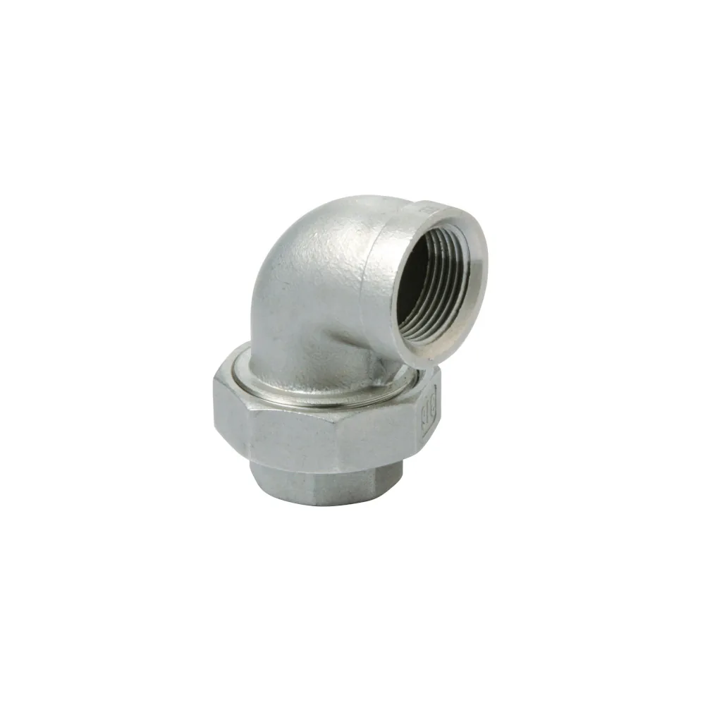 Winkelverschraubung Nr. 95 mit Innengewinde flachdichtend, Edelstahl