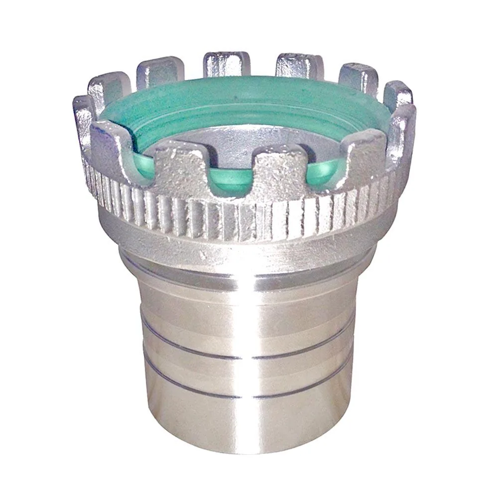 Tankwagenkupplung Typ MK mit gerillter Schlauchtülle, Edelstahl