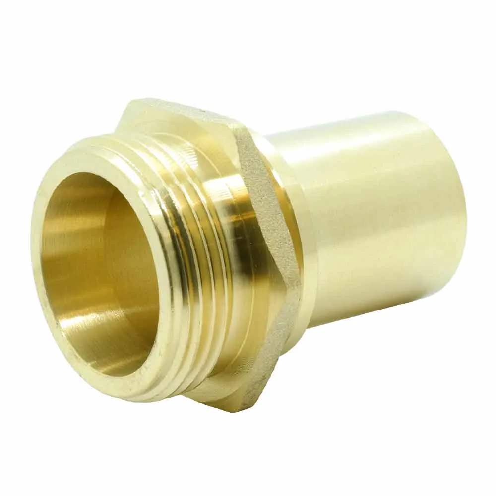 Schalenverschraubung - Schlauchtülle glatt mit Außengewinde, Messing