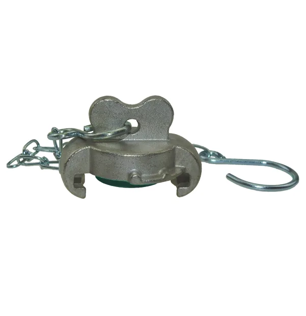 Pressluftkupplung Verschlusskappe mit Kette DIN 3489, Edelstahl