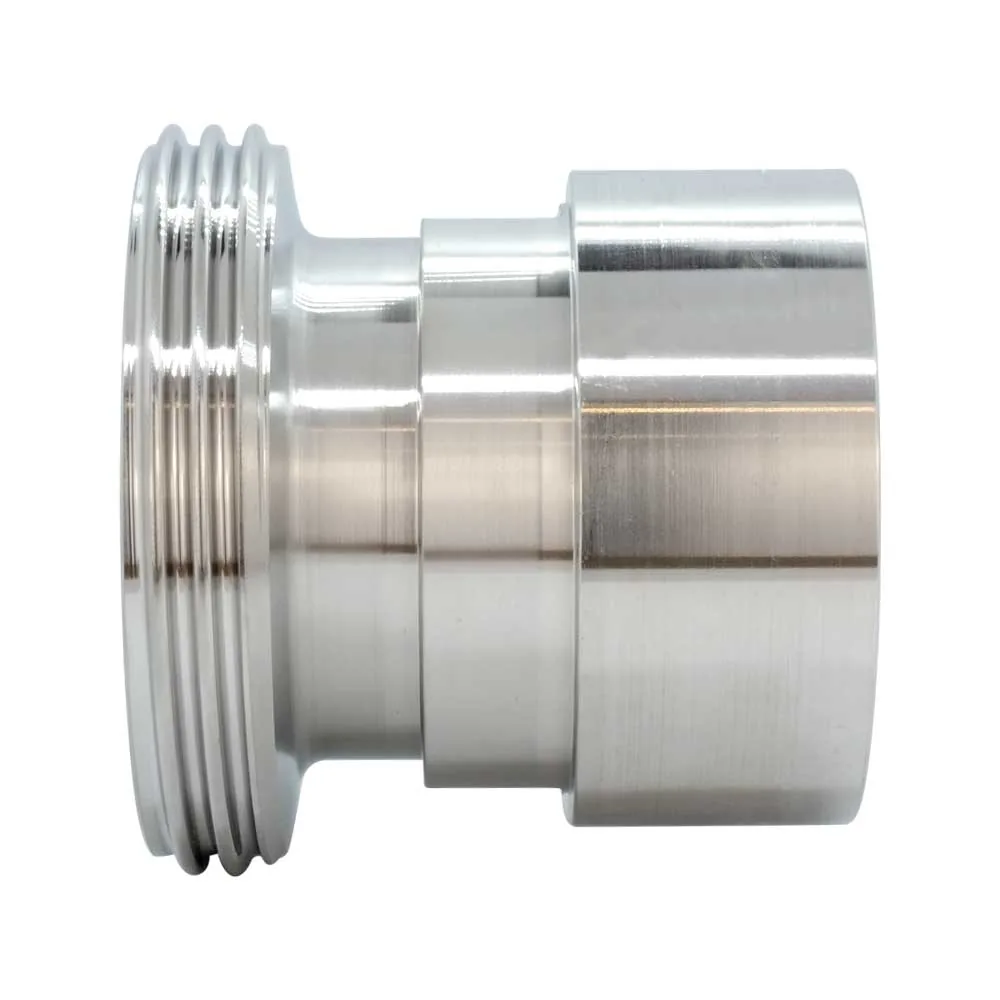IBC Innengewinde Adapter auf Milchrohr Außengewinde, Edelstahl
