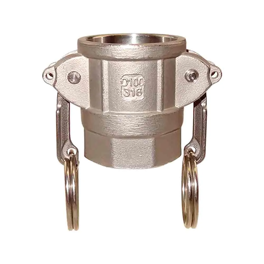 Kamlock Kupplung Typ DF Mutterteil mit Innengewinde, Edelstahl