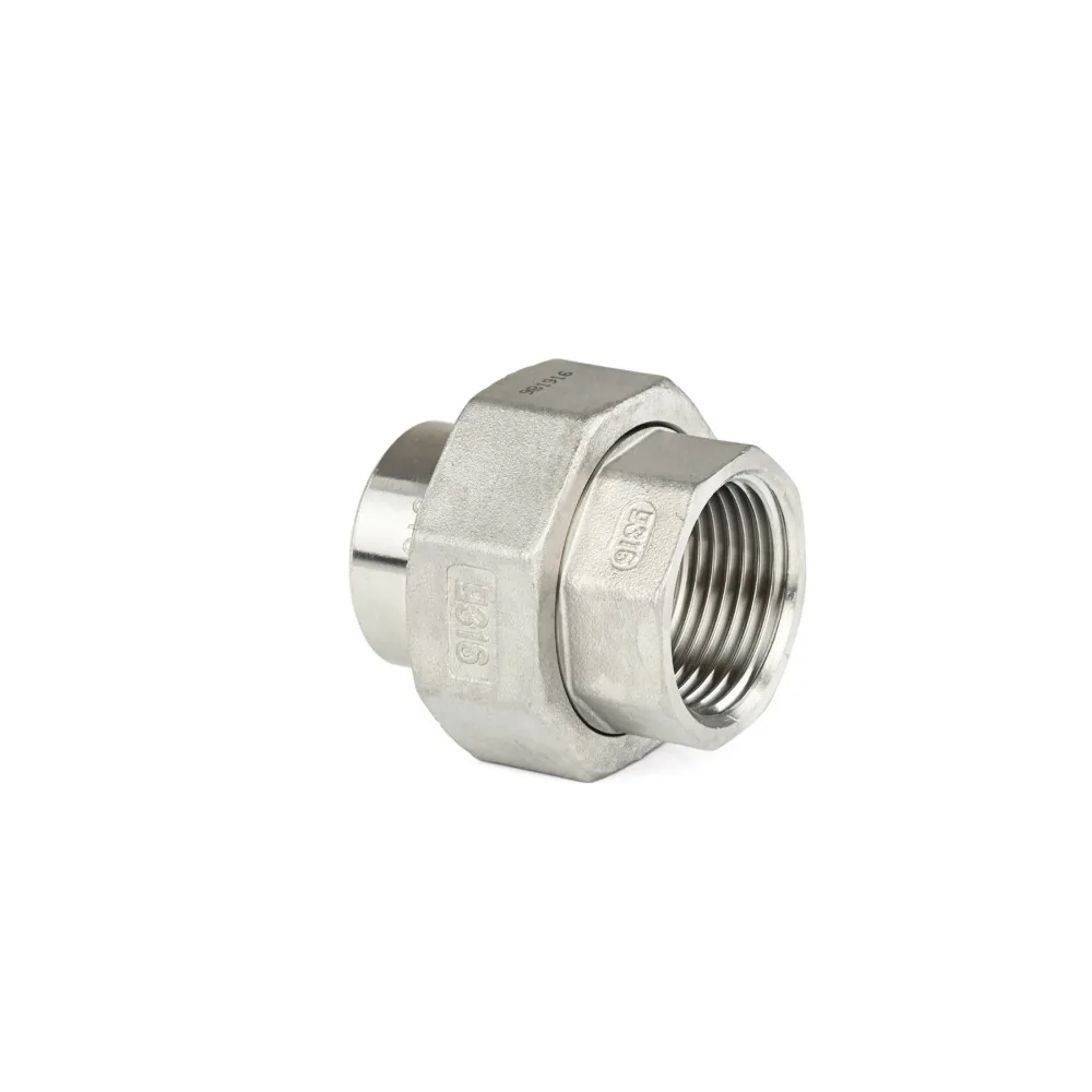 Verschraubung Nr. 319 mit Anschweißende und Innengewinde flachdichtend, Edelstahl