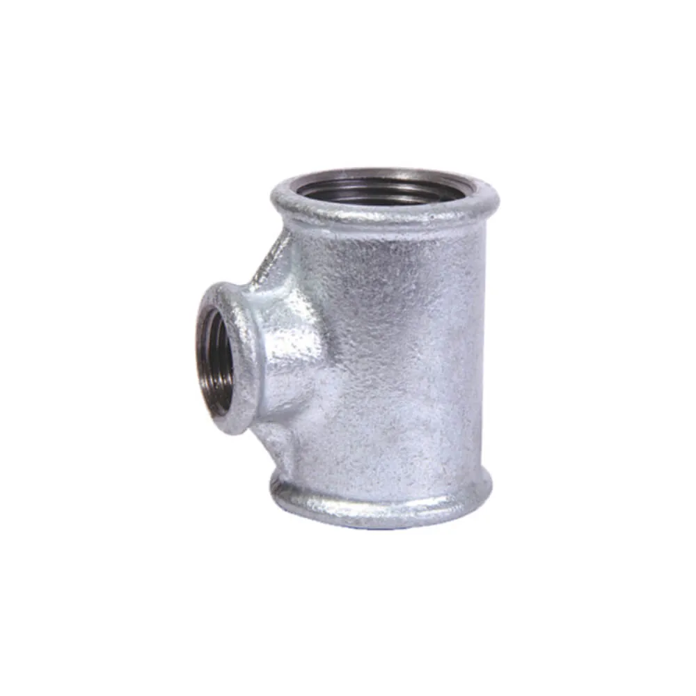 T-Stück reduziert Nr. 130 B1 mit Innengewinde, Temperguss verzinkt