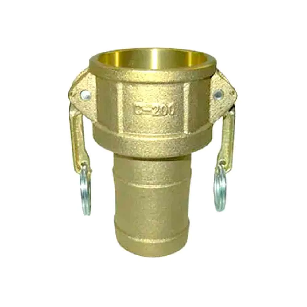 Kamlock Kupplung Typ C Mutterteil mit Schlauchtülle, Messing