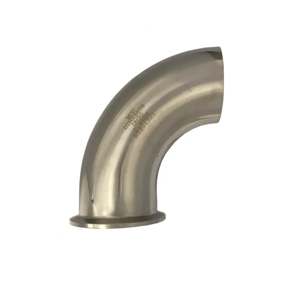 Clampbogen 90° mit Clamp Kupplung und Anschweißende