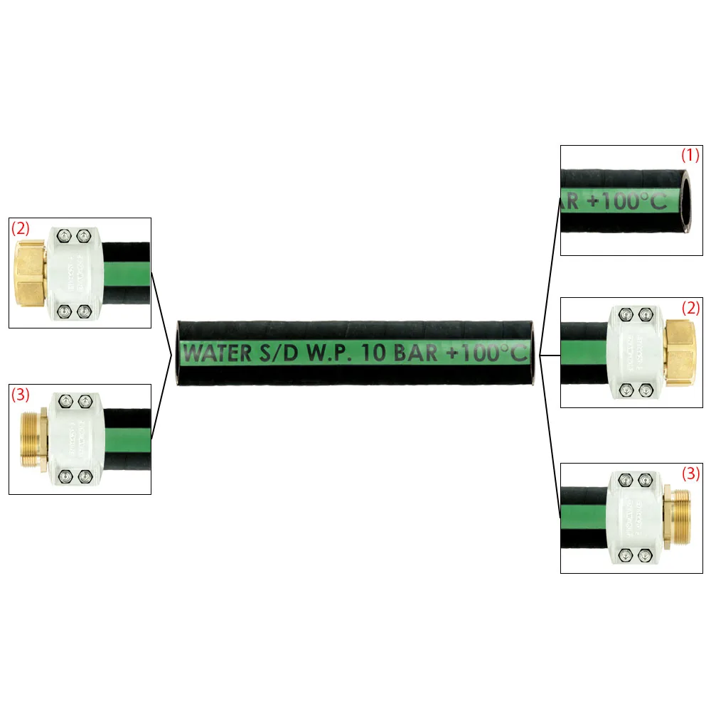 Saug- und Druckschlauch RIVOLO mit Gewindeanschluss