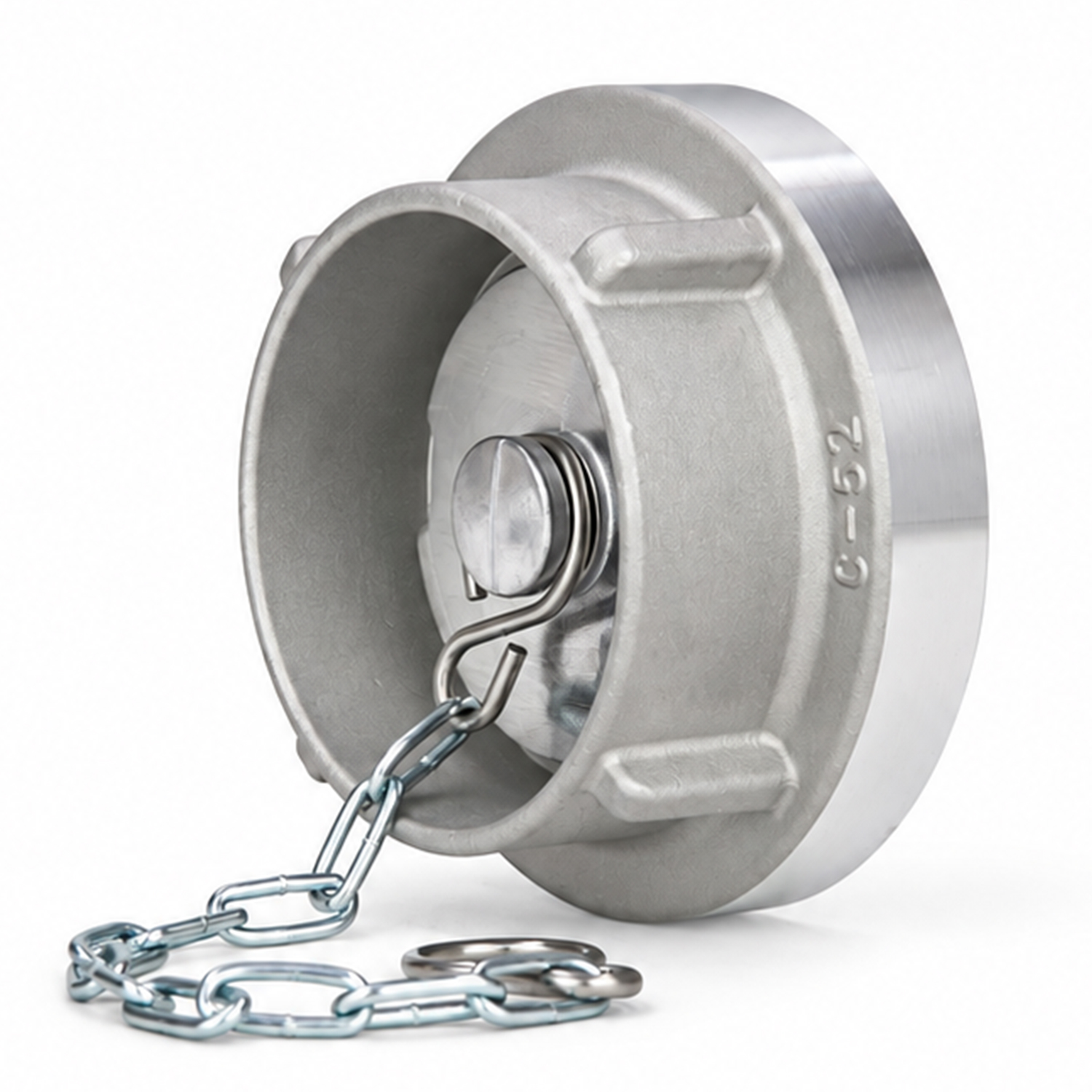 Storz Blindkupplung mit Kette, Aluminium gegossen