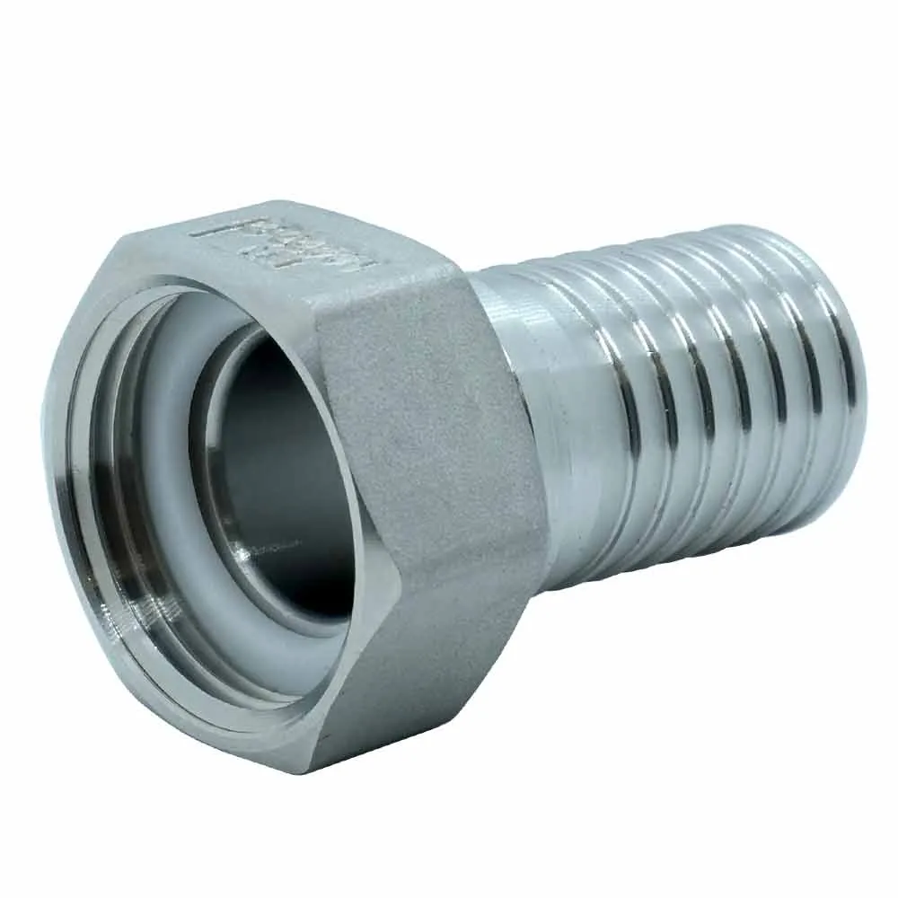 Schalenverschraubung - Schlauchtülle mit Innengewinde, Edelstahl