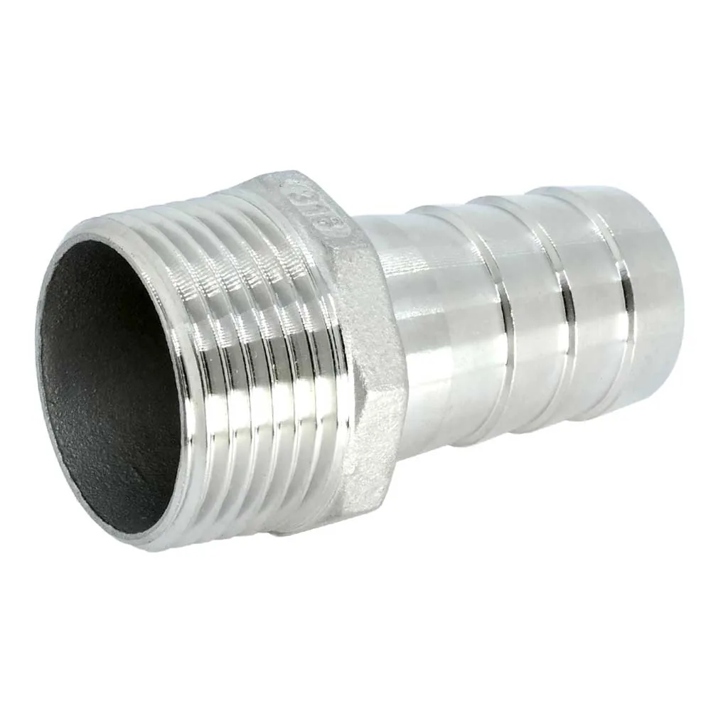 Sechskant-Schlauchtülle mit Außengewinde, Edelstahl