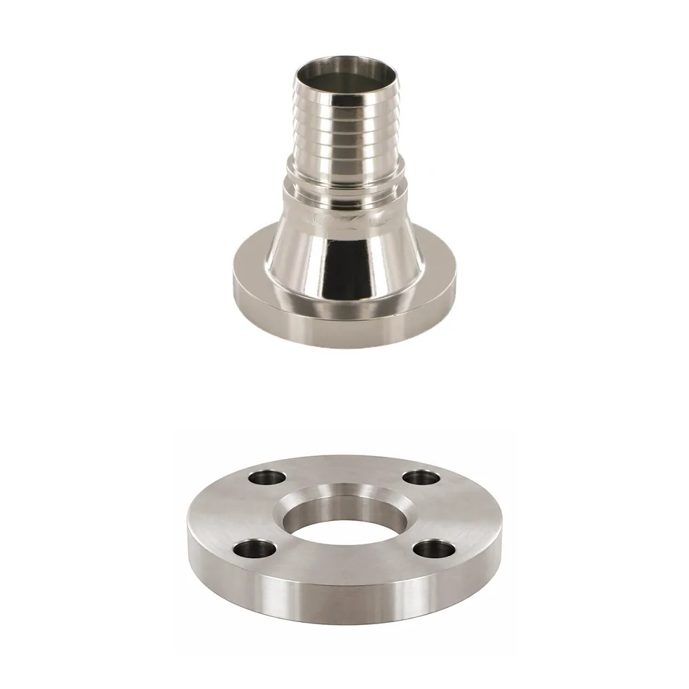 Losflansch mit gerilltem Flanschstutzen, Edelstahl