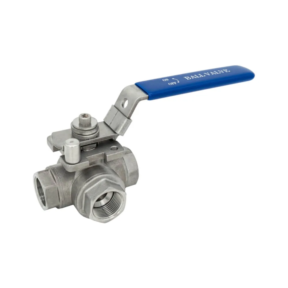 3-Wege Kugelhahn mit L-Bohrung Typ 353 L, Edelstahl