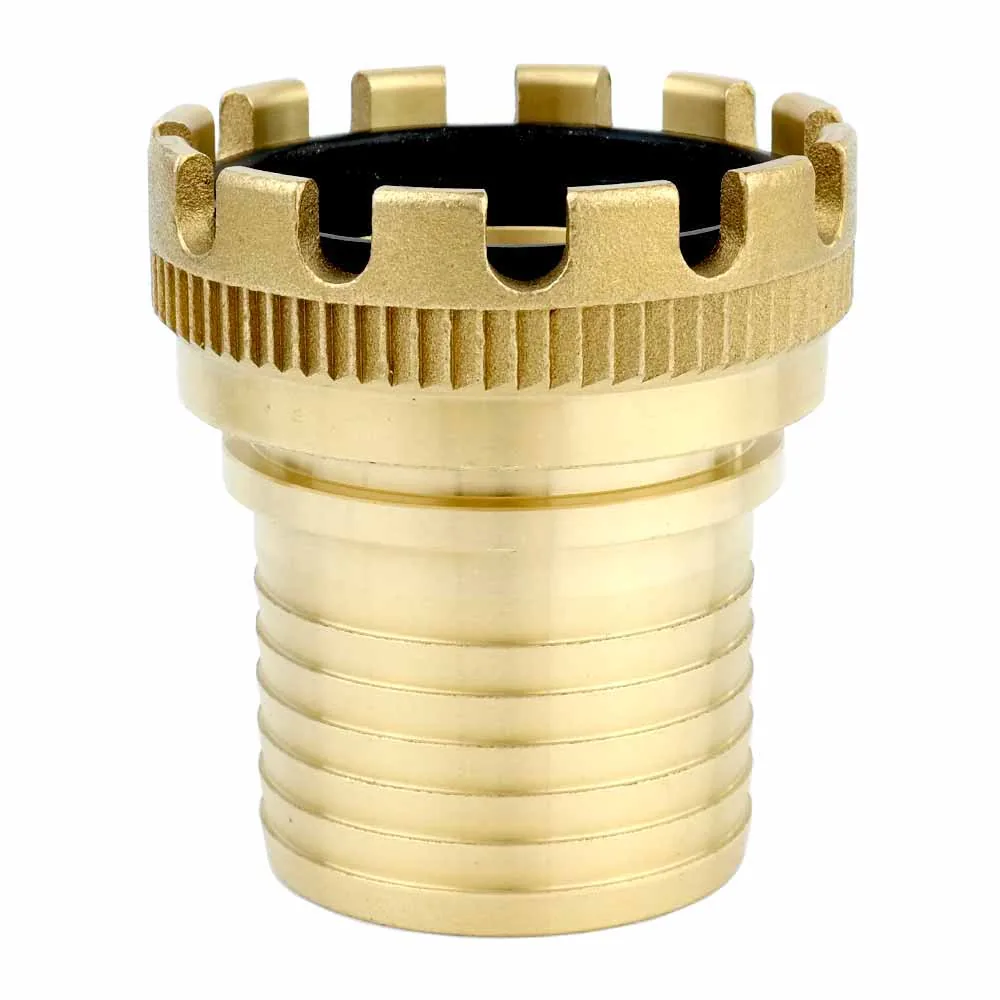 Tankwagenkupplung Typ MK 80 mit gerillter Schlauchtülle, Messing | DN 80, 76 mm